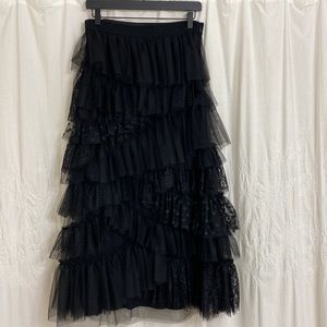 Tulle maxi skirt